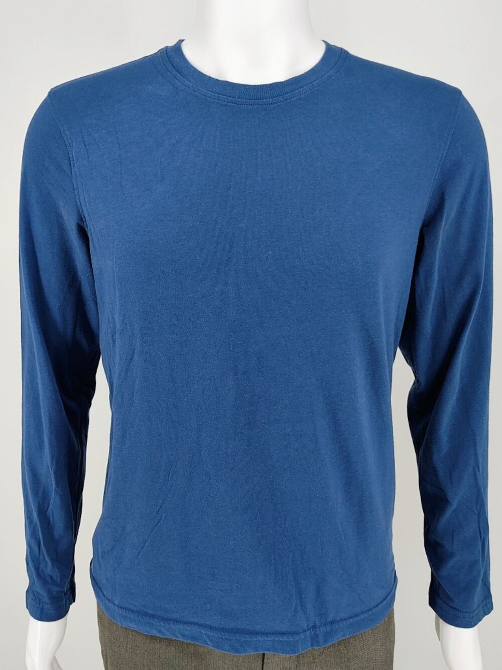 Sonoma Goods For Life Mens Blue Heather Cotton/Poly Long Sleeve Pajama Top (S)